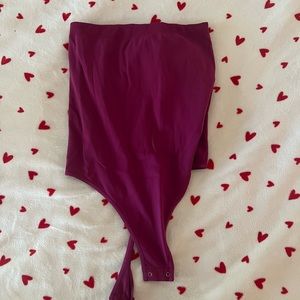 Magenta Tube Top Bodysuit Free People XS